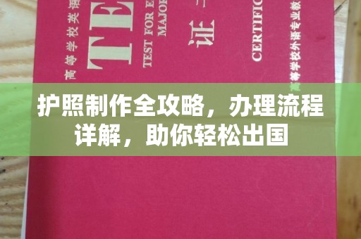 城区护照制作全攻略，办理流程详解，助你轻松出国